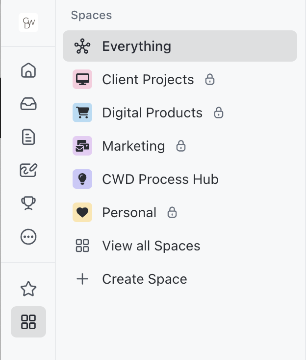 ClickUp For Project Management: Designer Hub